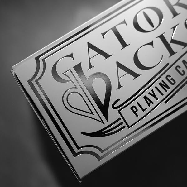 David Blaine - Gatorbacks - Silver Metallic-Playing Cards-Wondercraft
