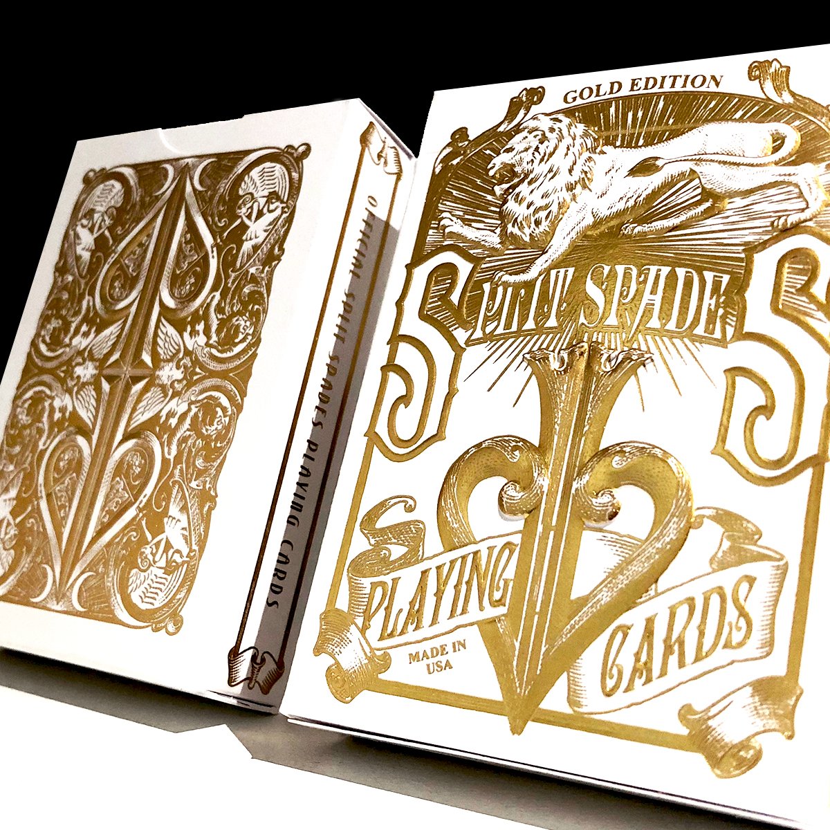 David Blaine - Split Spades - Gold-Playing Cards-Wondercraft