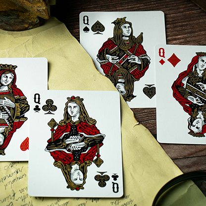 Devil's in the Details Glamourous Gold Playing Cards by Riffle Shuffle-Playing Cards-Wondercraft