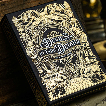 Devil's in the Details Glamourous Gold Playing Cards by Riffle Shuffle-Playing Cards-Wondercraft