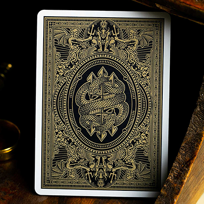 Devil's in the Details Glamourous Gold Playing Cards by Riffle Shuffle-Playing Cards-Wondercraft