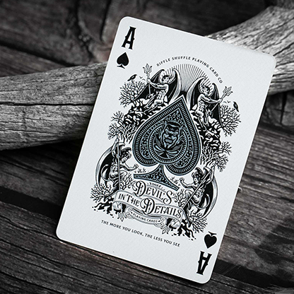 Devil's in the Details Sinful Silver Playing Cards by Riffle Shuffle-Playing Cards-Wondercraft