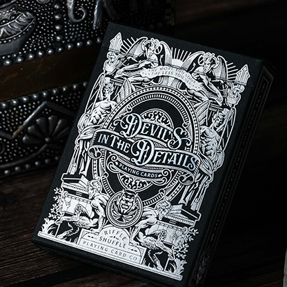 Devil's in the Details Sinful Silver Playing Cards by Riffle Shuffle-Playing Cards-Wondercraft