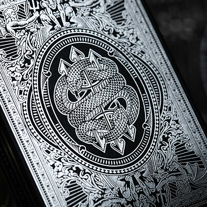 Devil's in the Details Sinful Silver Playing Cards by Riffle Shuffle-Playing Cards-Wondercraft
