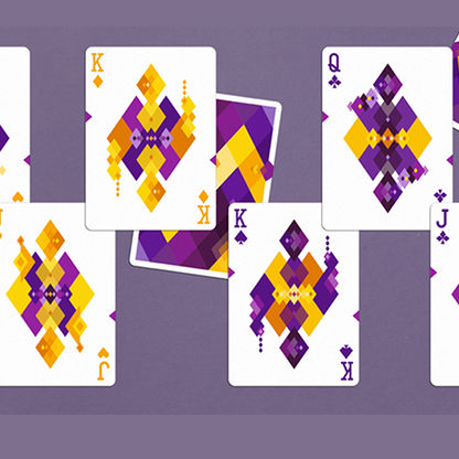 Diamon Playing Cards N° 14 Purple Star Playing Cards by Dutch Card House Company-Playing Cards-Wondercraft