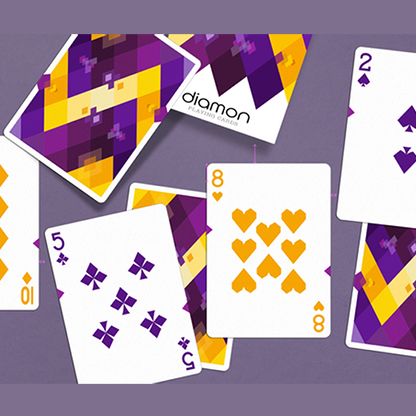 Diamon Playing Cards N° 14 Purple Star Playing Cards by Dutch Card House Company-Playing Cards-Wondercraft