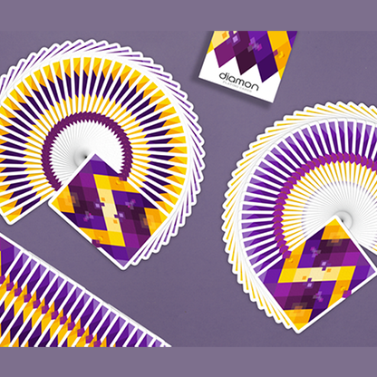 Diamon Playing Cards N° 14 Purple Star Playing Cards by Dutch Card House Company-Playing Cards-Wondercraft