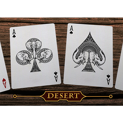 Elephant Playing Cards (Desert)-Playing Cards-Wondercraft