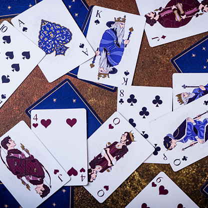 Elephant Playing Cards (Starry Night)-Playing Cards-Wondercraft