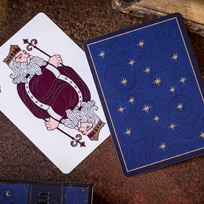 Elephant Playing Cards (Starry Night)-Playing Cards-Wondercraft