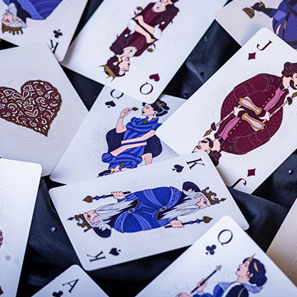 Elephant Playing Cards (Starry Night)-Playing Cards-Wondercraft