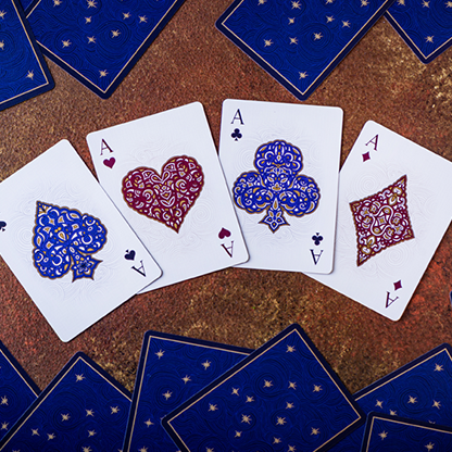 Elephant Playing Cards (Starry Night)-Playing Cards-Wondercraft