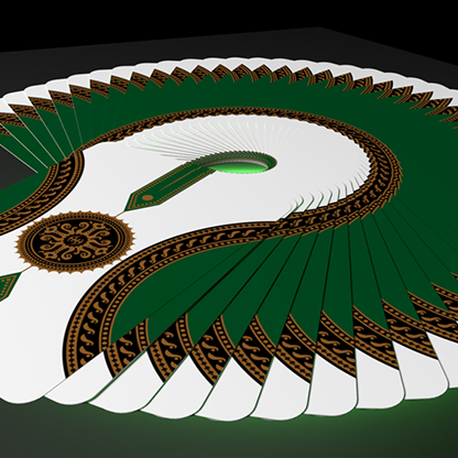 Emerald Princess Foiled Edition Playing Cards by Grandmasters-Playing Cards-Wondercraft