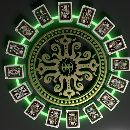 Emerald Princess Foiled Edition Playing Cards by Grandmasters-Playing Cards-Wondercraft