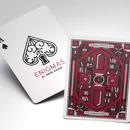 ENIGMAS Puzzle Hunt (RED) Playing Cards-Playing Cards-Wondercraft