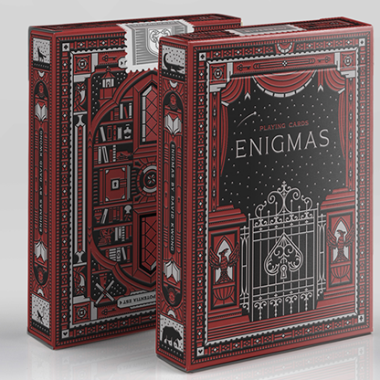 ENIGMAS Puzzle Hunt (RED) Playing Cards-Playing Cards-Wondercraft