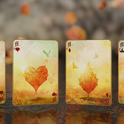 Entwined Vol.2 Fall Gold Playing Cards-Playing Cards-Wondercraft