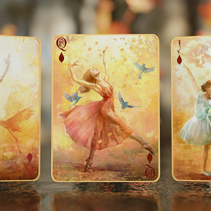 Entwined Vol.2 Fall Gold Playing Cards-Playing Cards-Wondercraft