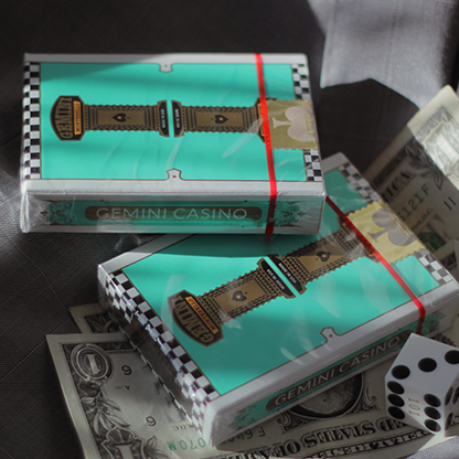 Gemini Casino Turquoise Playing Cards by Gemini-Playing Cards-Wondercraft