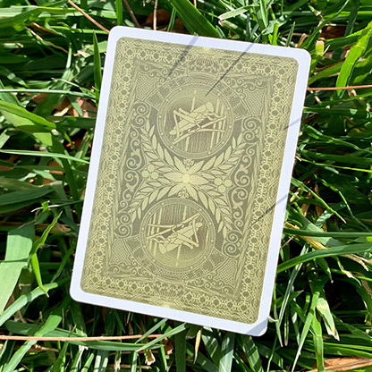 Gilded Grasshopper Dark (Olive) Playing Cards-Playing Cards-Wondercraft