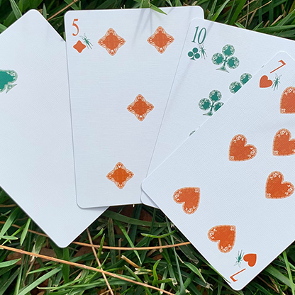 Gilded Grasshopper Dark (Olive) Playing Cards-Playing Cards-Wondercraft