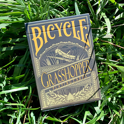 Gilded Grasshopper Dark (Olive) Playing Cards-Playing Cards-Wondercraft