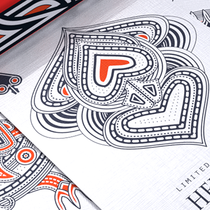 Hello Tiki (Red) Playing Cards-Playing Cards-Wondercraft