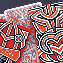 Hello Tiki (Red) Playing Cards-Playing Cards-Wondercraft