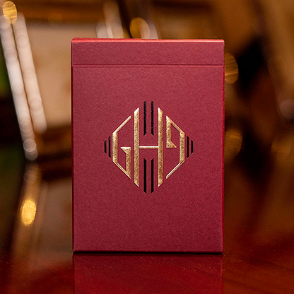 Hollingworth Playing Cards (Burgundy)-Playing Cards-Wondercraft