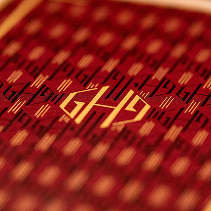 Hollingworth Playing Cards (Burgundy)-Playing Cards-Wondercraft