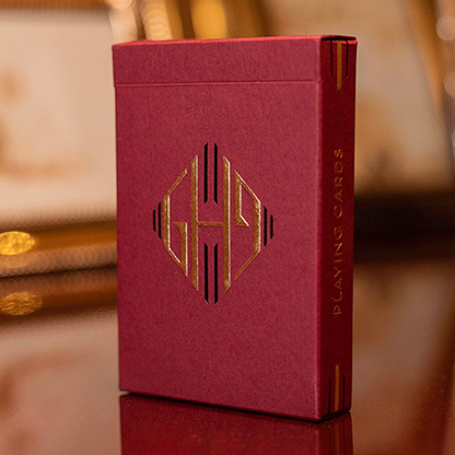 Hollingworth Playing Cards (Burgundy)-Playing Cards-Wondercraft