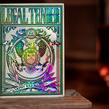 Holographic Legal Tender Playing Cards by Kings Wild-Playing Cards-Wondercraft
