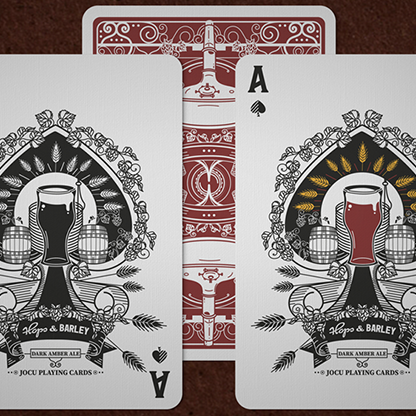 Hops & Barley (Deep Amber Ale) Playing Cards by JOCU Playing Cards-Playing Cards-Wondercraft