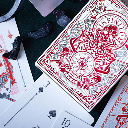 INFINITUM (Ghost White) Playing Cards-Playing Cards-Wondercraft