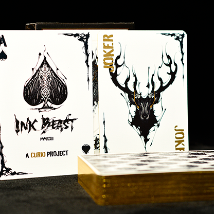 Ink Beast (Gilded Gold Edition) Playing Cards-Playing Cards-Wondercraft