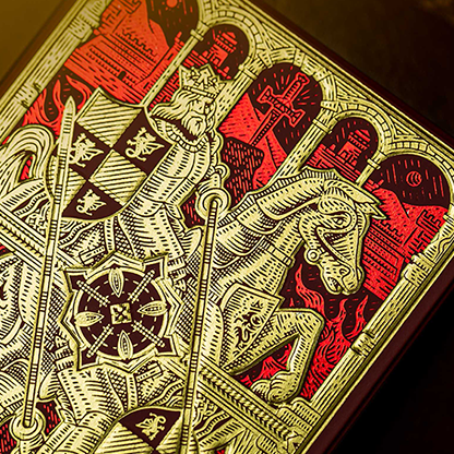 King Arthur (Carmine Cavalier) Playing Cards by Riffle Shuffle-Playing Cards-Wondercraft