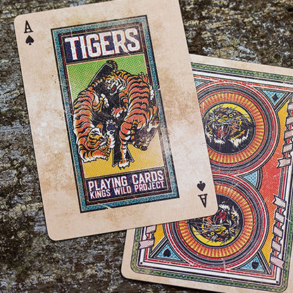 Kings Wild Tigers Playing Cards by Jackson Robinson-Playing Cards-Wondercraft