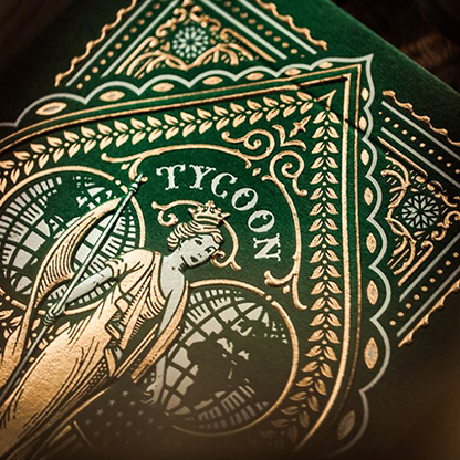 Limited Edition Green Tycoon Playing Cards by theory11-Playing Cards-Wondercraft