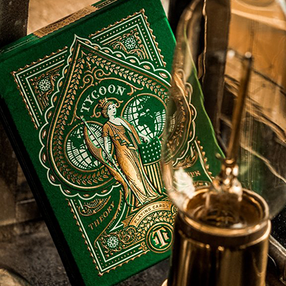 Limited Edition Green Tycoon Playing Cards by theory11-Playing Cards-Wondercraft