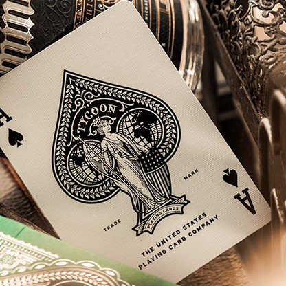 Limited Edition Green Tycoon Playing Cards by theory11-Playing Cards-Wondercraft