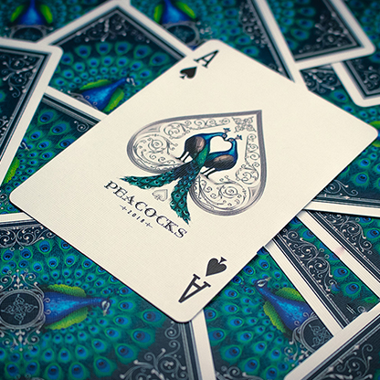 Limited Edition Peacocks Playing Cards by Rocsana Thompson-Playing Cards-Wondercraft