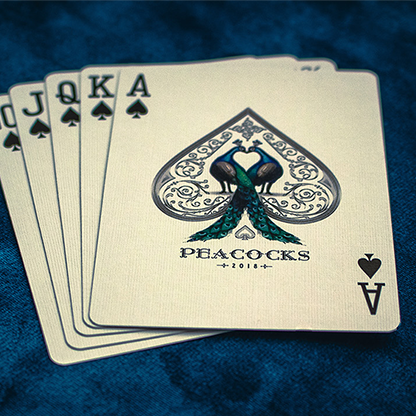 Limited Edition Peacocks Playing Cards by Rocsana Thompson-Playing Cards-Wondercraft