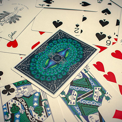 Limited Edition Peacocks Playing Cards by Rocsana Thompson-Playing Cards-Wondercraft