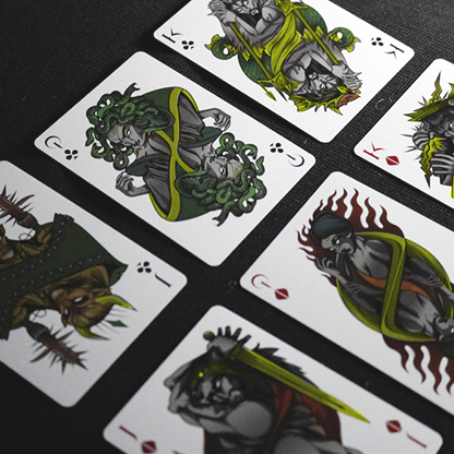 Limited Edition Theos Playing Cards (Green)-Playing Cards-Wondercraft
