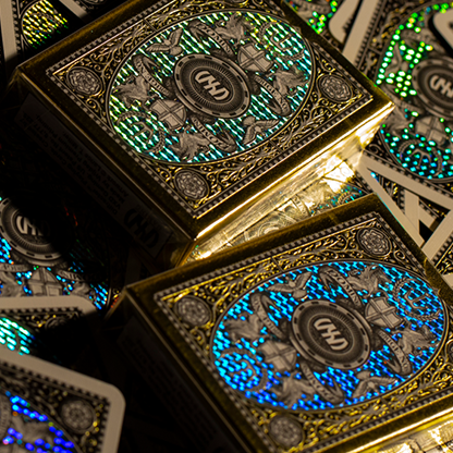 London Diffractor Gold Playing Cards-Playing Cards-Wondercraft