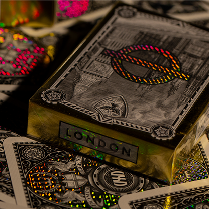 London Diffractor Gold Playing Cards-Playing Cards-Wondercraft