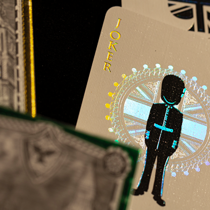 London Diffractor Ice Blue Playing Cards-Playing Cards-Wondercraft