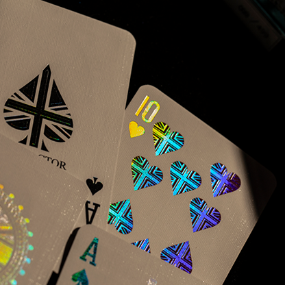 London Diffractor Ice Blue Playing Cards-Playing Cards-Wondercraft