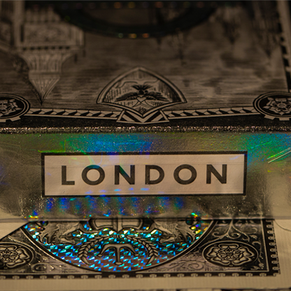 London Diffractor Silver Playing Cards-Playing Cards-Wondercraft
