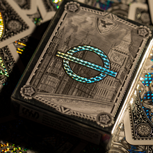 London Diffractor Silver Playing Cards-Playing Cards-Wondercraft